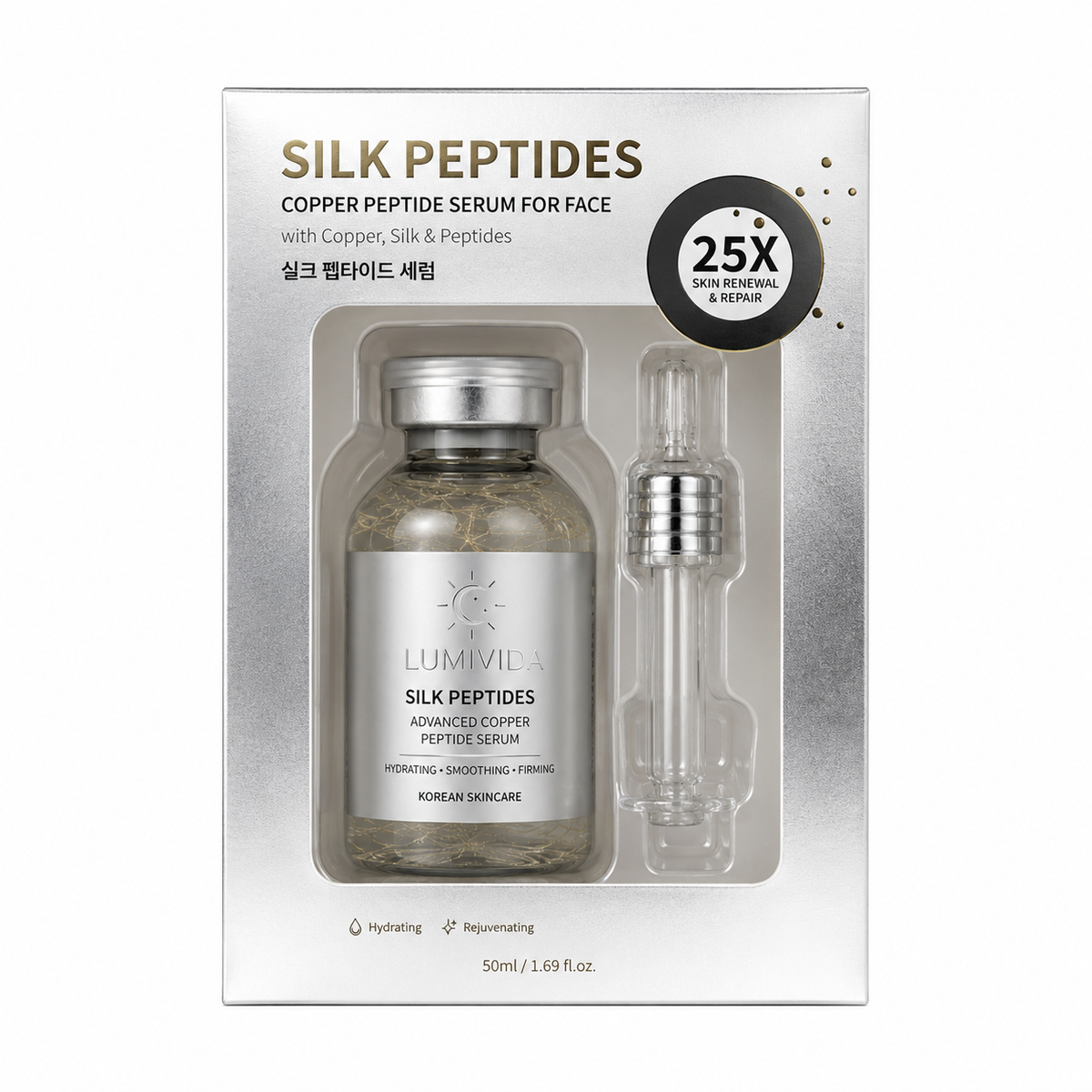 LUMIVIDA Silk Peptides Copper Peptides Serum