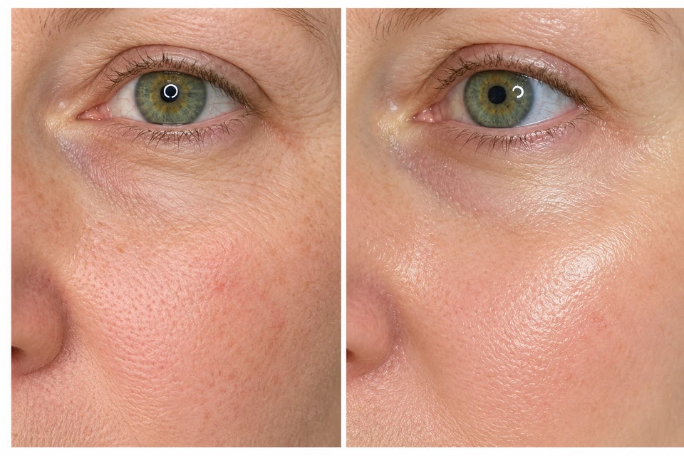 Comparison photo shared with the review by Diane M., 54