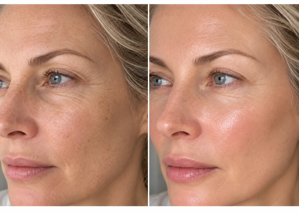 Comparison photo shared with the review by Patricia L., 58