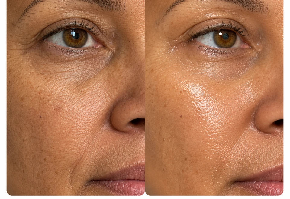 Comparison photo shared with the review by Susan R., 52
